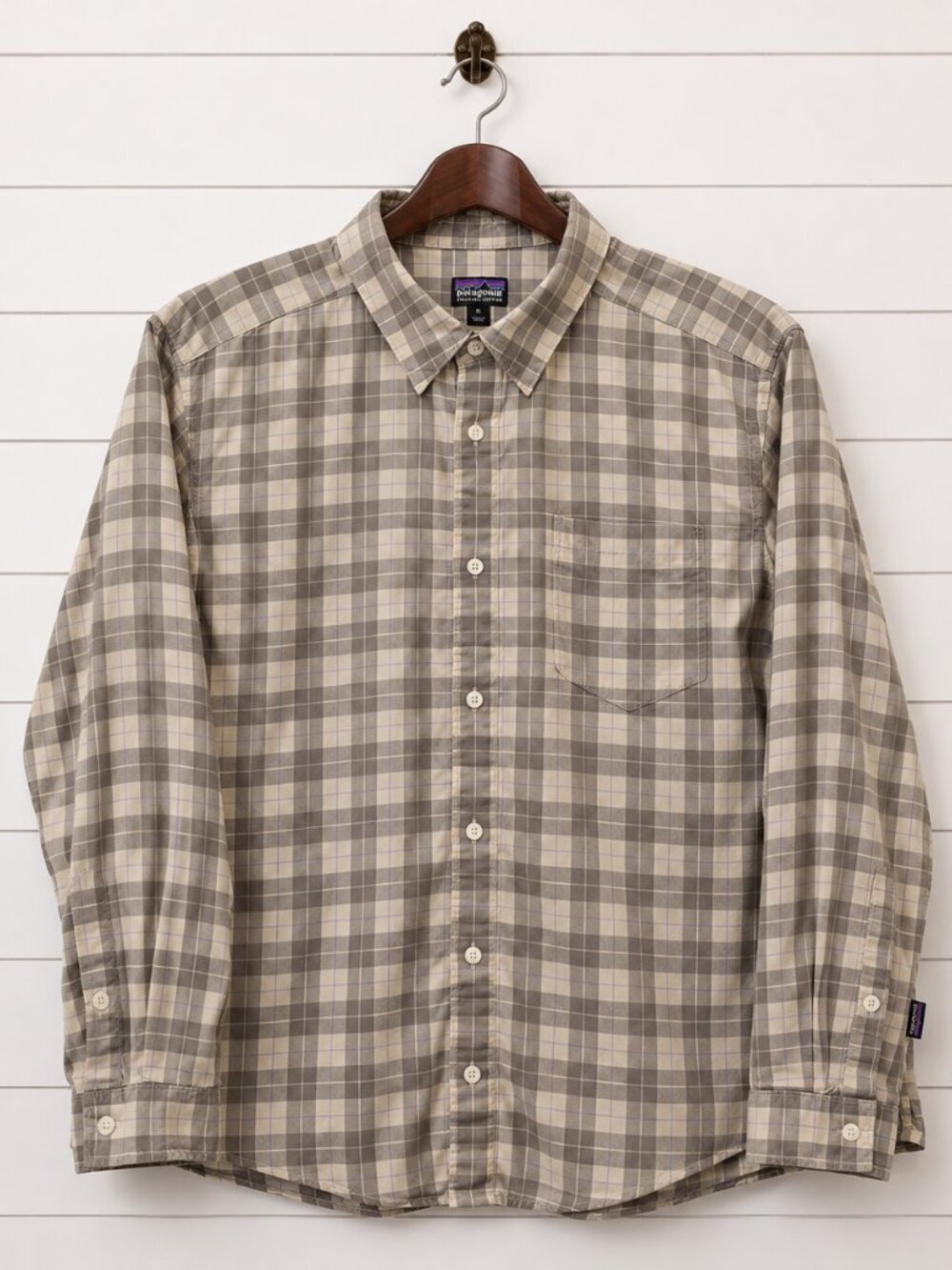 Patagonia Organic Cotton Plaid Button Down Shirt Mens XL Classic Casual Outdoors
